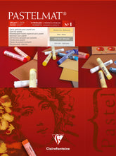 Clairefontaine Pastelmad Pad No.1 300x400mm 360gsm 12 Sheets 4 Colour Shades of Paper 96018C